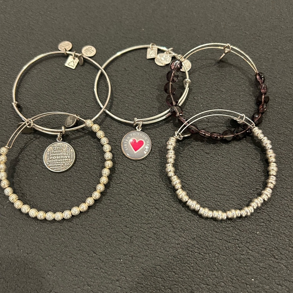 Lot of 5 Alex and Ani bracelets
